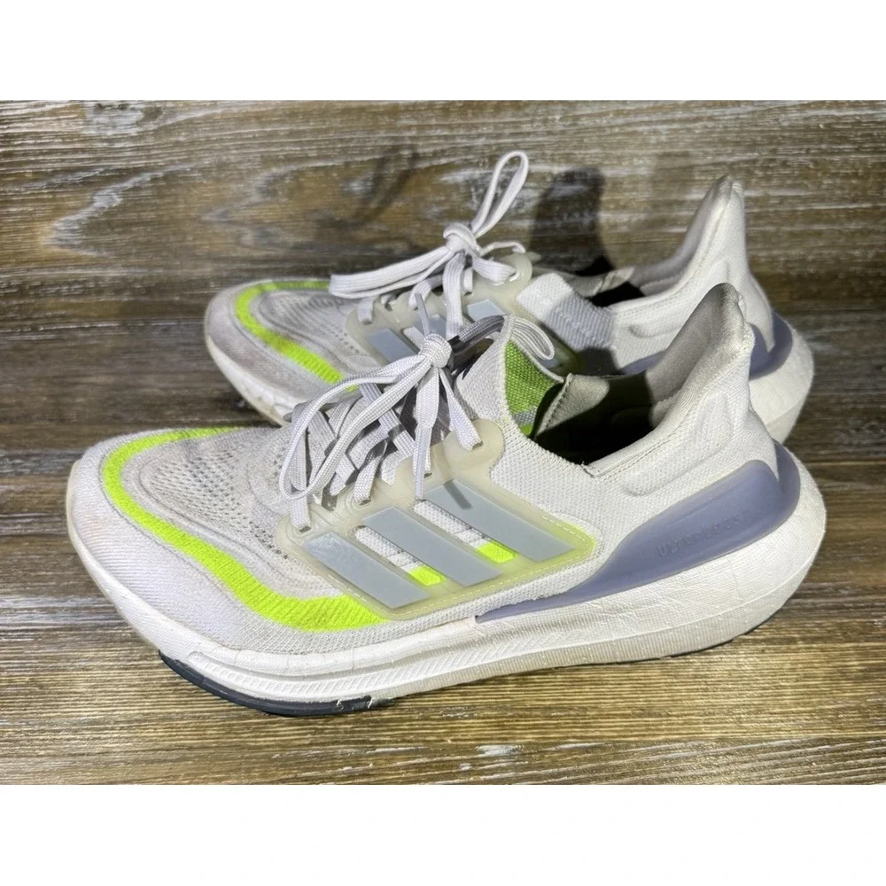 Adidas Ultraboost Light W Cloud White‎ Wonder Blue Lemon IE1775 Women's Size 8